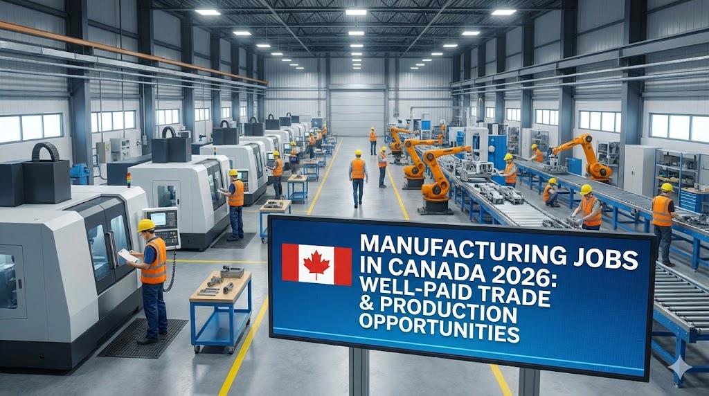 Manufacturing Jobs in Canada: Well-Paid Trade and Production Opportunities 2026
