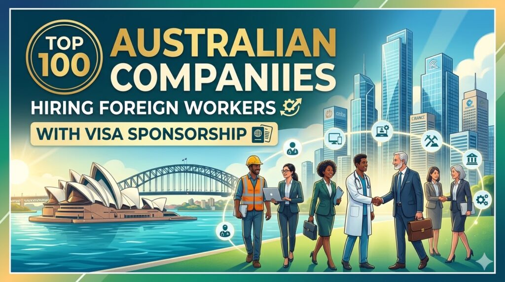Top 100 Australian Companies Hiring Foreign Workers with Visa Sponsorship 2026